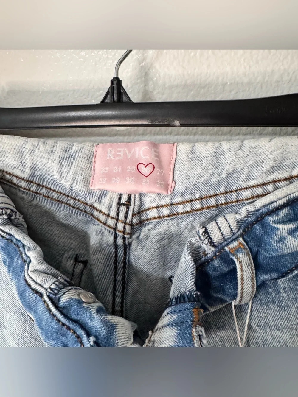 Revice Mixtape 2000's Folded Down Waistband Stone Washed Jeans Size 26 NEW
